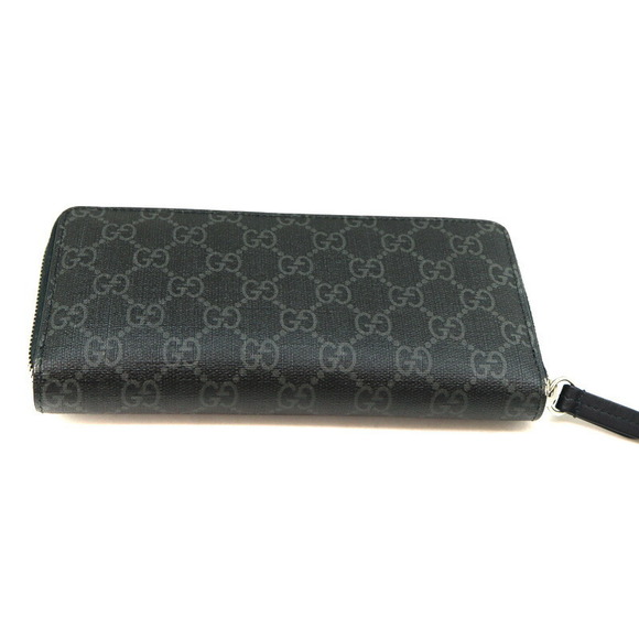 Gucci Zip Around Wallet GG Supreme Snake Gray - Picture 3 of 8
